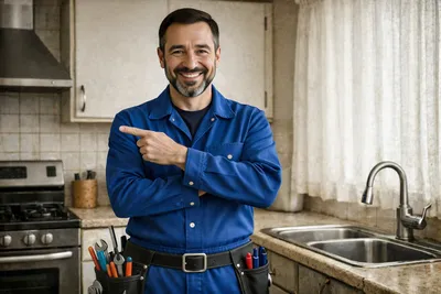 Expert Plumber at work